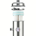 Purificador de agua para toda la casa de PVDF con manómetro