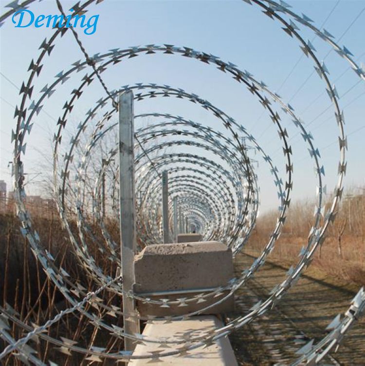 Factory Supply Galvanized Protection Razor Barbed Wire