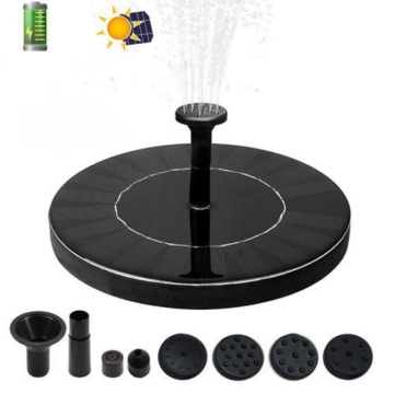 Solar Aerator Pump - Floating Fountain with 6 Nozzles for Bird Baths, Fish Tanks, Ponds, and Gardens