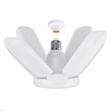 Ceiling Light Four Angle Adjustable Leaves Wide Use LED High Bay Light As Workshop Market Stall Garage Light