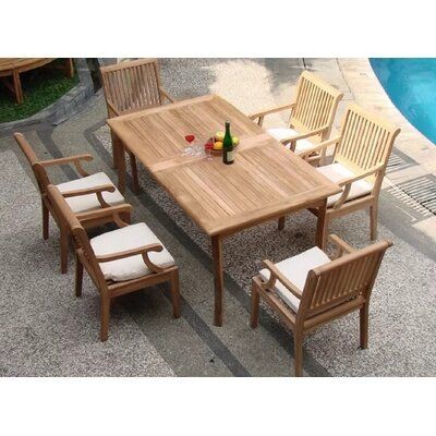High Quality Home Furniture Teak Wood Waterproof Patio Hotel Wooden Dining Garden Outdoor Table