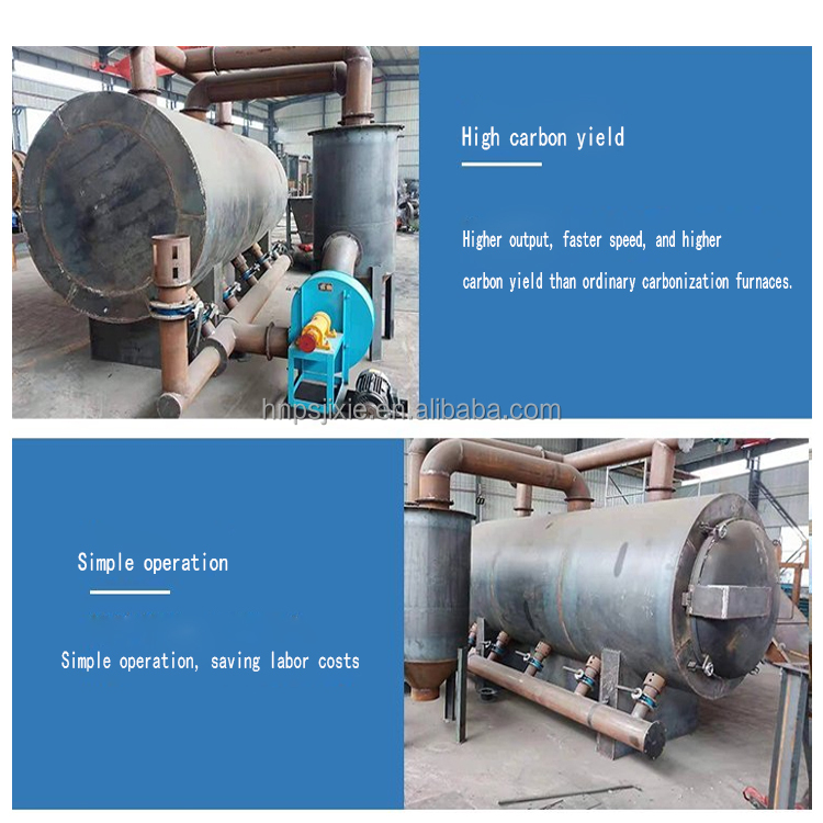 Wood Briquettes and Charcoal Carbonization Kiln Machines