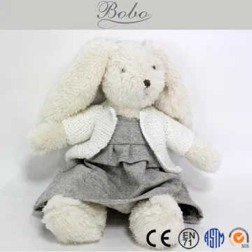 Very Cute Plush Rabbit with Sweater Kids Toys