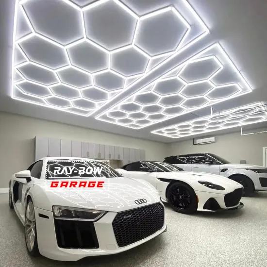 240W Harley Fabric Textile Honeycomb 6x6 LED Light Panels: Smart RGB Hexagon LED Lighting