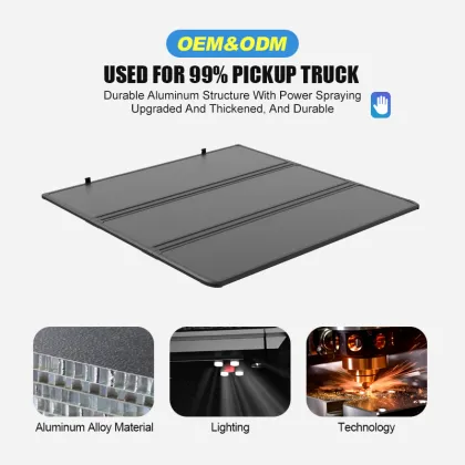 Zolionwil Aluminum Roller Hard Tri Fold Pickup Truck Cover for Isuzu D-MAX