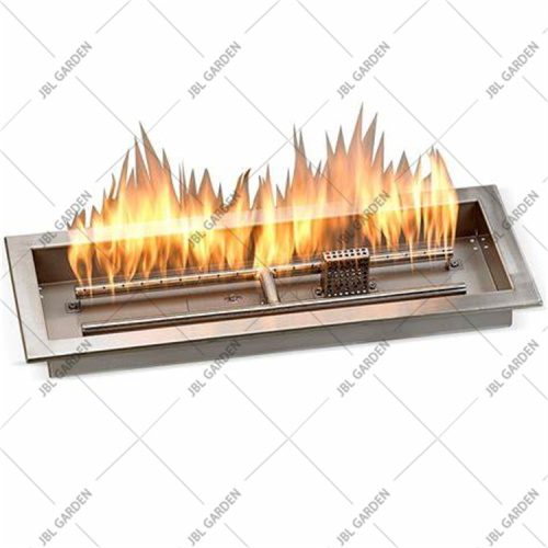 Stainless steel fire pit burner kit