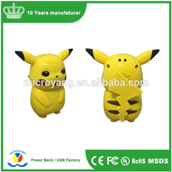 Pokemon Go Pikachu 10000mah power bank for iphone 7 plus smartphone
