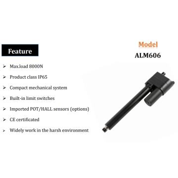 Actuadores lineales de 24 V conducidos por tornillo de 12V