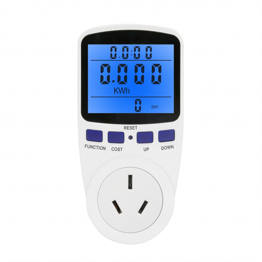 Backlight Power Meter Socket With Big Lcd