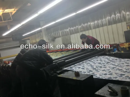 screen print cotton silk fabric