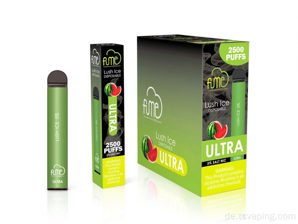 Einweg -Vape 2500 Puffs Fume Ultra Device Kit