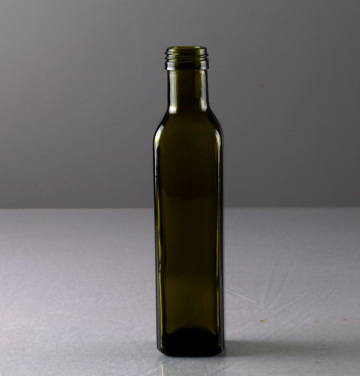 250ml Dark Green Square Olive Oil Bottle