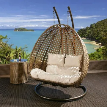 Portable Egg Hanging Chair - Outdoor Pod Swing Chair with Double Seat