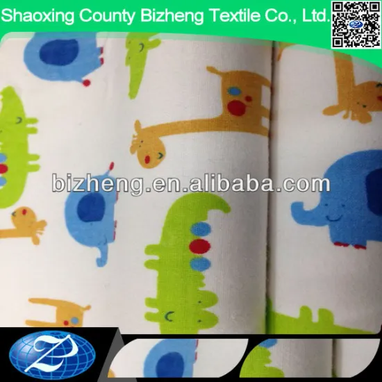 Cotton flannel and bamboo fabric with waterproof fabric for baby blankets