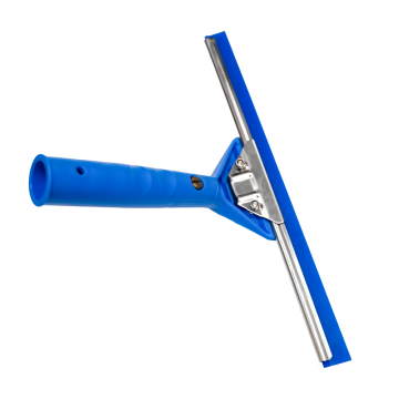Black Silicone Window Cleaning Squeegee with Rubber Swivel