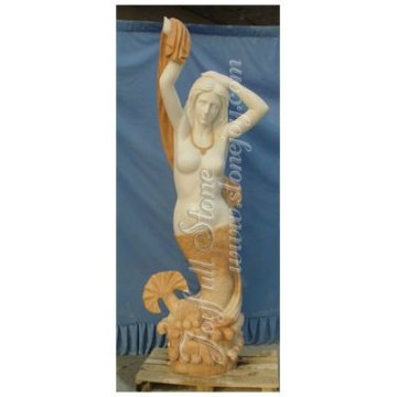 Garden Marble Mermaid Statue