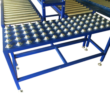 Roller Conveyor System with Ball Transfer