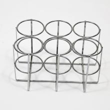 Metal Customized Silver Chrome Oxygen 6 Cylinder Holder