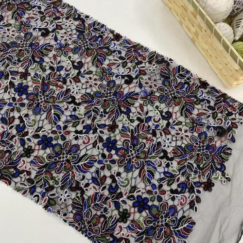 European Fashionable Multicolor Cord Embroodery Fabric