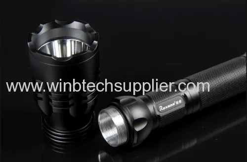 Cree Q5 Aluminum Alloy Led Torch 260lumens 2x18650 Battery 