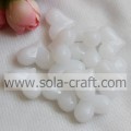 Vente en gros Jelly Heart Chunky Opaque Perles Lisses Acryliques