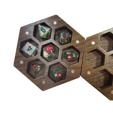 Cajas de almacenamiento de dados de dados al por mayor de fábrica de fábrica - cajas de regalo de madera de metal de resina