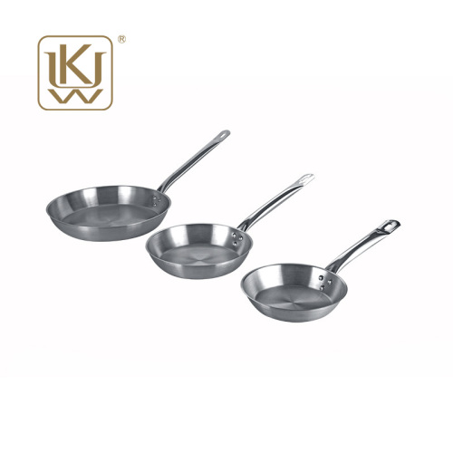 Frying Pan Stainless steel iron frying pan for induction cooktop Supplier