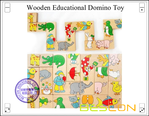 Wooden Educational Domino Toy