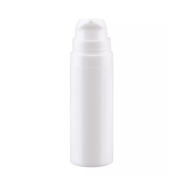 30ml 50ml plastic pp white cosmetic face cream airless pump toothpaste bottle