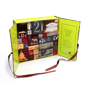 Chocolate Christmas Calendar Gift Packaging With Foil Logo