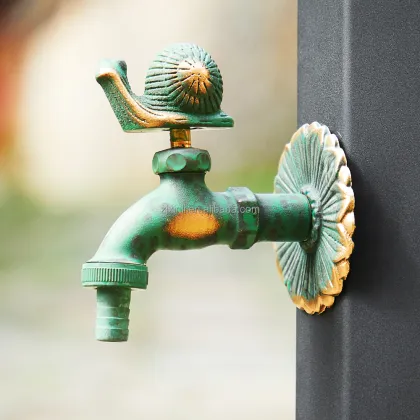 Antique Bronze Brass Snail Shape Garden Faucet