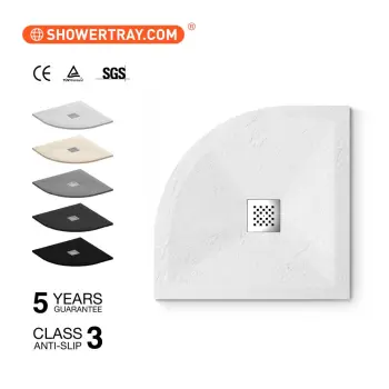 Italian cultural shower base hit linear edge good weight capacity resin stone shower tray