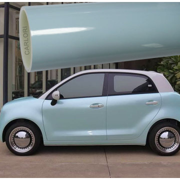 Super Gloss Light Blue Car Vinyl Wrap