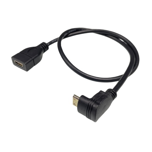 ミニHDMI男性からミニHDMIメスケーブル