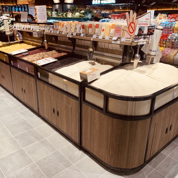 Bulk Food Shelves for Supermarket