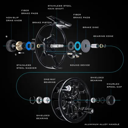 Ultralight Aluminum Fly Reel for Ice Fishing and Fly Fishing