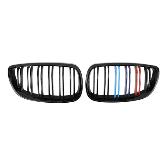 Double Slat Glossy Black M Color Front Car Grille ABS Material for 3 Series E92 2006-2009