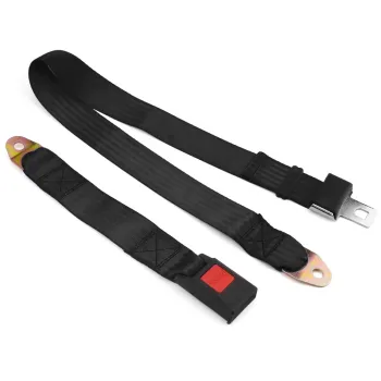 Universal Car Vehicle Seat Belt Extension Extender Strap: Adjustable 2-Point Safety Belt