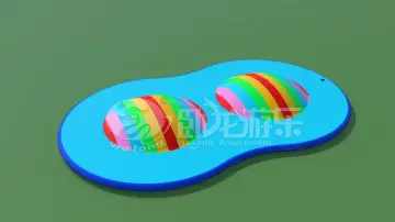 Outdoor bouncy castle waterslides Water jumping cloud