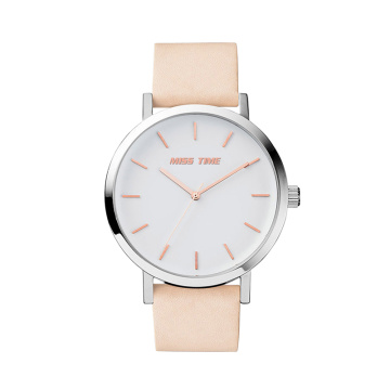 elegance brand strap genuine leather custom bezel watch