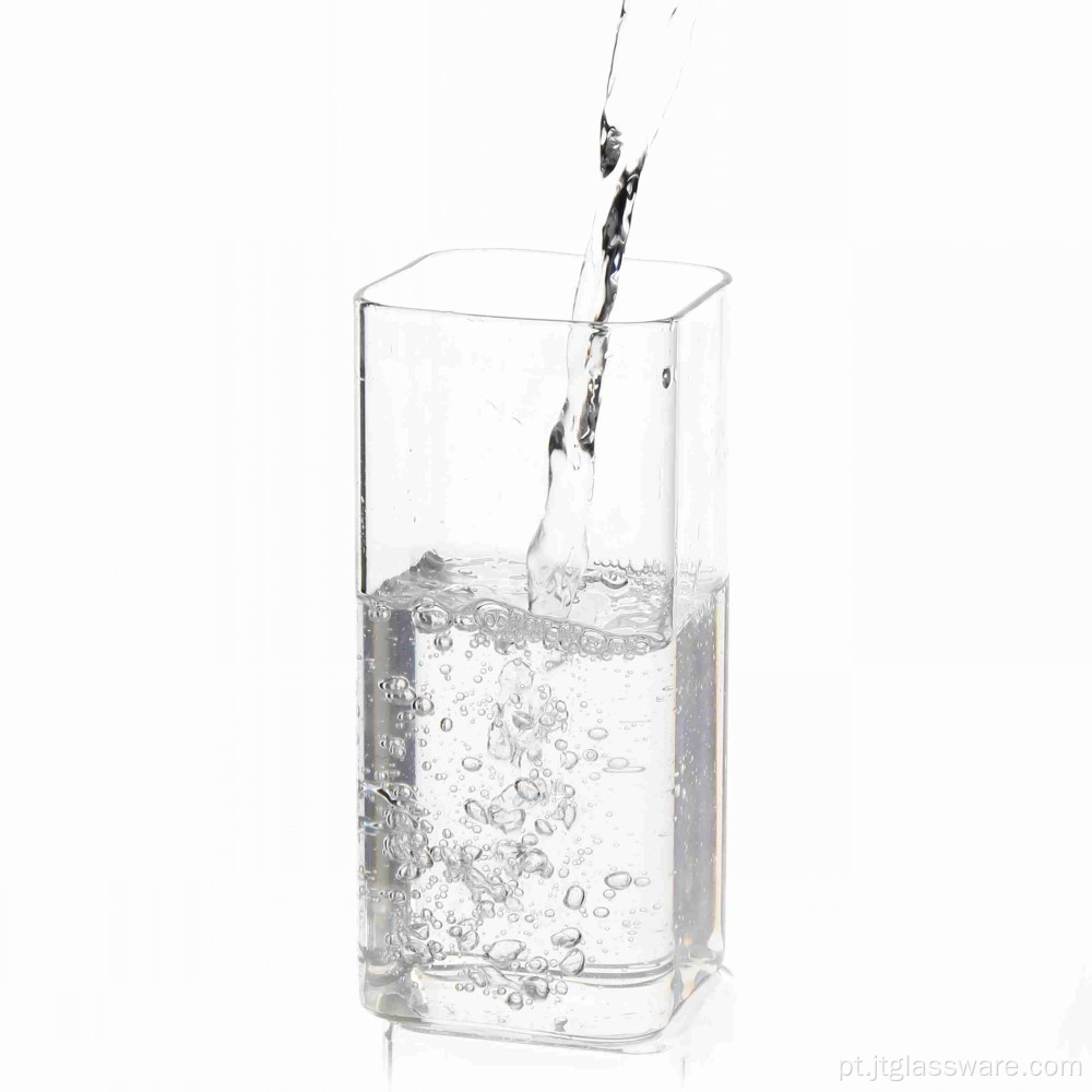 Copos de vidro quadrado de alto borosilicato