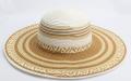 Multicolor Wide Brim Paper Straw Beach Hat