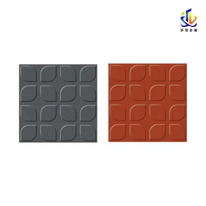 Four leaf clover floor tile
