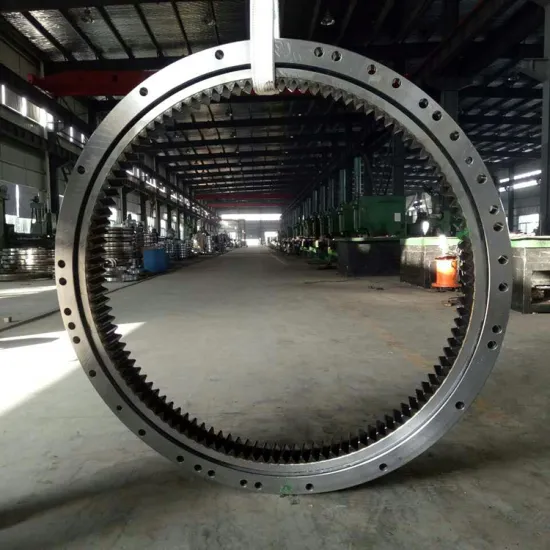 Slewing Bearing and Single Row Ball Slewing Bearing Ring for Excavator