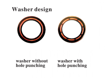 Washer Design Washer without Hole Punching Curtain Eyelet