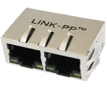 1 X 2 Ports Tab Down Rj45 Connector , Multi - Port Ieee Rj45 Sdh