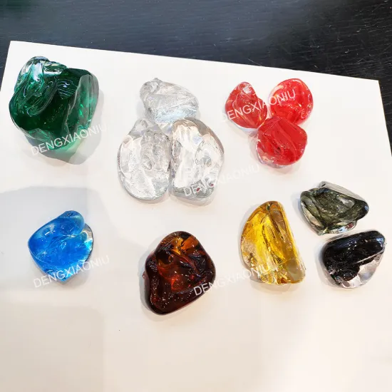 Colorful Custom Glass Stone Chandelier for Hotel Lobby