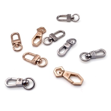 Rotatable Spring Spiral Buckle: Versatile Metal D-Ring Handbag Hook & Pet Dog Leash Attachment