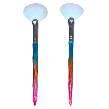 glitter Crystal Handle Fan Makeup brushes Set morphe sigma