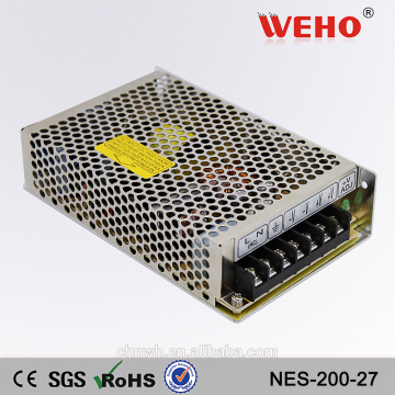 2 years warranty 220v ac 27v dc switching power supply 200w 27v nes power supply